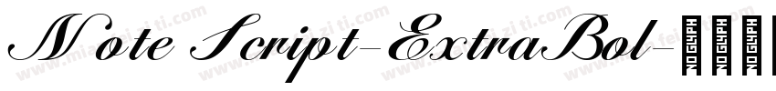Note Script-ExtraBol字体转换